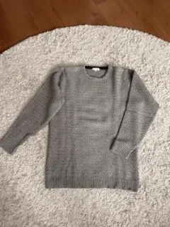 美品　THE SHOP TK グレー ニットセーター XL