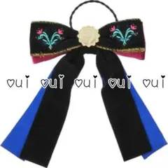 ① cottoli コトリ リボン バースデイ ヘアゴム アクセ アナと雪の女王