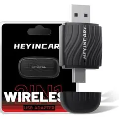 両端ヘッド ワイヤレスアダプターCarPlay Android Auto