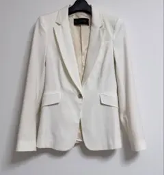 ZARA BASIC ホワイト テーラードジャケット EUR34 未使用のサムネイル