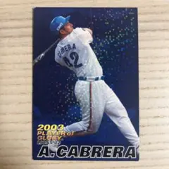 プロ野球チップス　カブレラ　希少
