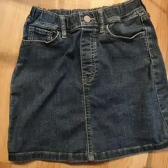 ユニクロ　デニム ミニスカート ゴムウエスト