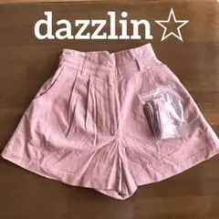 dazzlin 【sw】リボン付コーデュロイショートパンツ（ピンク）