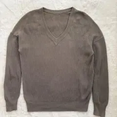 PLEATS PLEASE Vネック 長袖カットソー ブラウンラメ加工 - メルカリ