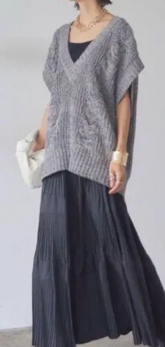 ままん様専用☆esica ニット&プリーツスカート セットアップ