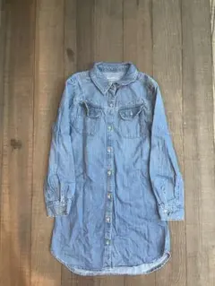 GapKids デニムシャツワンピース Mサイズ