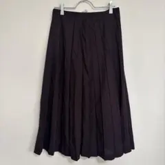 【ジェラールダレル GERARD DAREL】ロングプリーツスカート　紫　上品のサムネイル