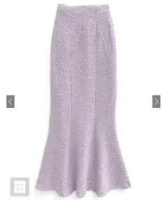 GRL ラメスパンコールツイードマーメイドスカート（dk1282)