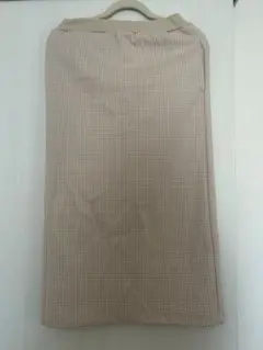 SHIPS any チェック柄ロングスカート