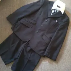 Angelo Saputo　キッズ　子ども　フォーマルスーツ　130　ストライプ