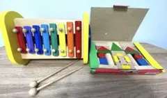 木製おもちゃ　森の音楽会 つみき　知育玩具　まとめ売り