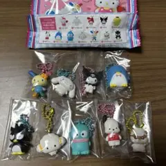 ☆サンリオ サンリオキャラクター マスコット&グミ マスコット 9点セット♡