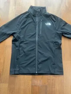 L 新品 ノースフェイス 吸汗速乾 接触冷感 ロゴ ジャケット ブルゾン 黒