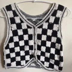 クロシェ編み ベスト