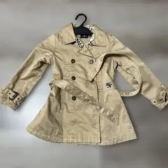 美品　WALTON キッズ　 ベージュ トレンチコート 120サイズ