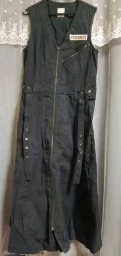 HYSTERIC ノースリーブロングワンピース ブラック