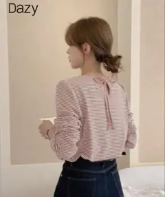 めい様専用 SHEIN 長袖ボーダーTシャツのサムネイル