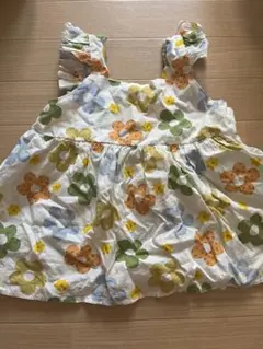 花柄フリルキャミソールワンピース 95cmまで対応