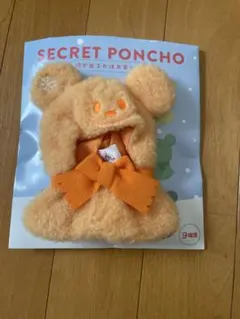 ディズニーストア　ユニベアシティ シークレットポンチョ　オレンジ　橙