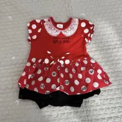 ミニーマウスロンパース 70cm 春夏　半袖