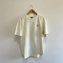 超オーバーサイズ PUMA クリーム色 半袖Tシャツ 刺繍ロゴ付き