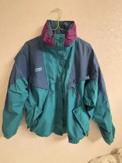 90s Columbia ナイロンジャケット マウンテンパーカー 切替配色 古着
