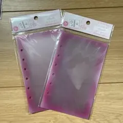 【クーリア正規品】シールシート シール帳 はってはがせる リフィル 透明　ピンク