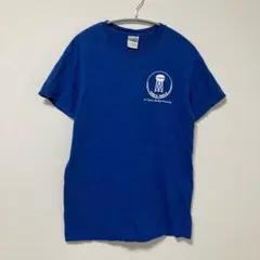 ギルダン【S】 Tシャツ 半袖 ブルー イラスト ロゴ 青 夏 クルーネック