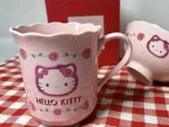 当時物　2000年　サンリオ　ハローキティ　バラキティ　薔薇　マグカップ　お茶碗
