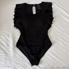 H&M フリル ワンピース水着 ブラックのサムネイル