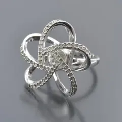 美品◇スワロフスキー Reflection リング 55/14号 フラワー 指輪