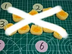 ワッフル型デコレーションパーツ 10個セット