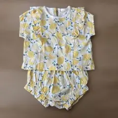 美品 Baby GAP レモン柄 セットアップ 70