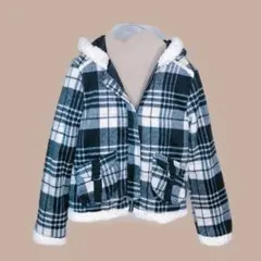 【最終値下げしました！1月31日迄掲示終了！】チェック柄フードジャケット