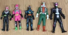 仮面ライダーソフビ　5体セット