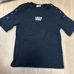 SISTER JENNI 肩ボタン 半袖Tシャツ ブラックのサムネイル