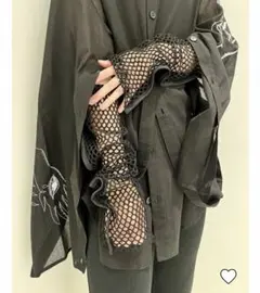 リッスンフレーバー 闇のメタルハート メッシュシャツ【BLACK】 - メルカリ