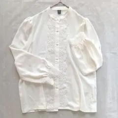 レディース 長袖 ブラウス レース ホワイト 新品未使用 SHEIN 上品