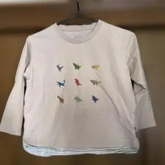 グラニフ　恐竜プリント 長袖カットソー 120