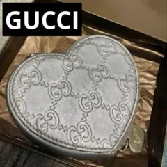 美品】GUCCI グッチ ハート 手鏡 かがみ カガミ ワインレッド 赤