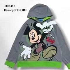 【TOKYO Disney RESORT】長袖パーカー/ミッキー/綿100％/M