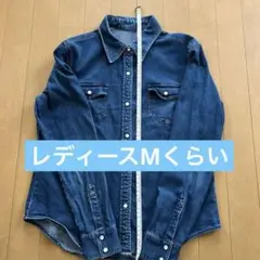 レディースMくらい　ジーンズシャツ　レディーストップス
