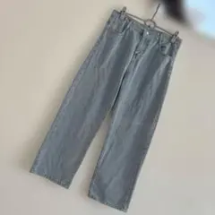 jeans タックデニムパンツ　ワイドパンツ