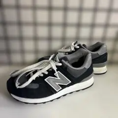 ニューバランス スニーカー U574 ブラック 22.5cm レディース