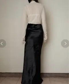 ENOF(イナフ) velvet long skirt ブラック S