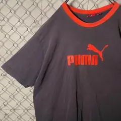 PUMA プーマ リンガーネックTシャツ 半袖 ビッグロゴ 2XLゆるダボ