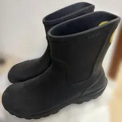 crocsブラック　メンズ　ボーイズ　ショートブーツ　レインブーツ　長靴のサムネイル