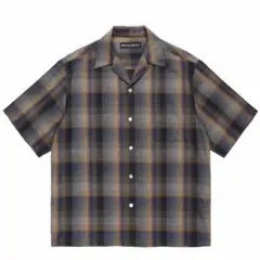 【26ss/試着のみ】ワコマリア Lサイズ オンブレチェックシャツ ブルーのサムネイル