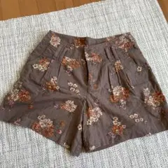 レプシム　花柄 ショートパンツ ブラウンのサムネイル