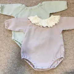 PUPU フリル付きロンパース 3点セット